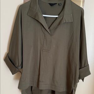 Ted Baker London Olive Green Blouse